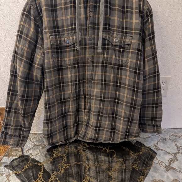 Craft Other - Craftsman Men's Gray and Tan Plaid Shirt Jacket